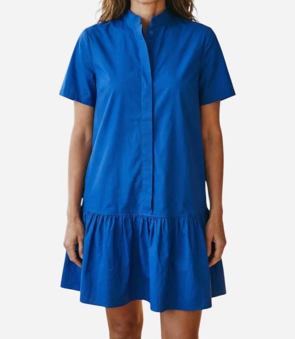 NEW GILNER FARRAR ollivette mini dress in azure